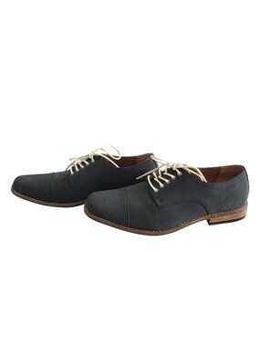 PERRY ELLIS- MENS NAVY COMFY LACE UP SHOES SIZE 11.5